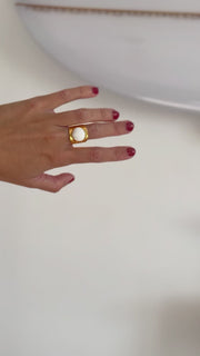 Bague LEMBONGAN (plaqué or/gold plated)